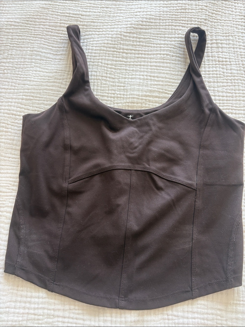Danskin activewear Brown Scoop-Neck